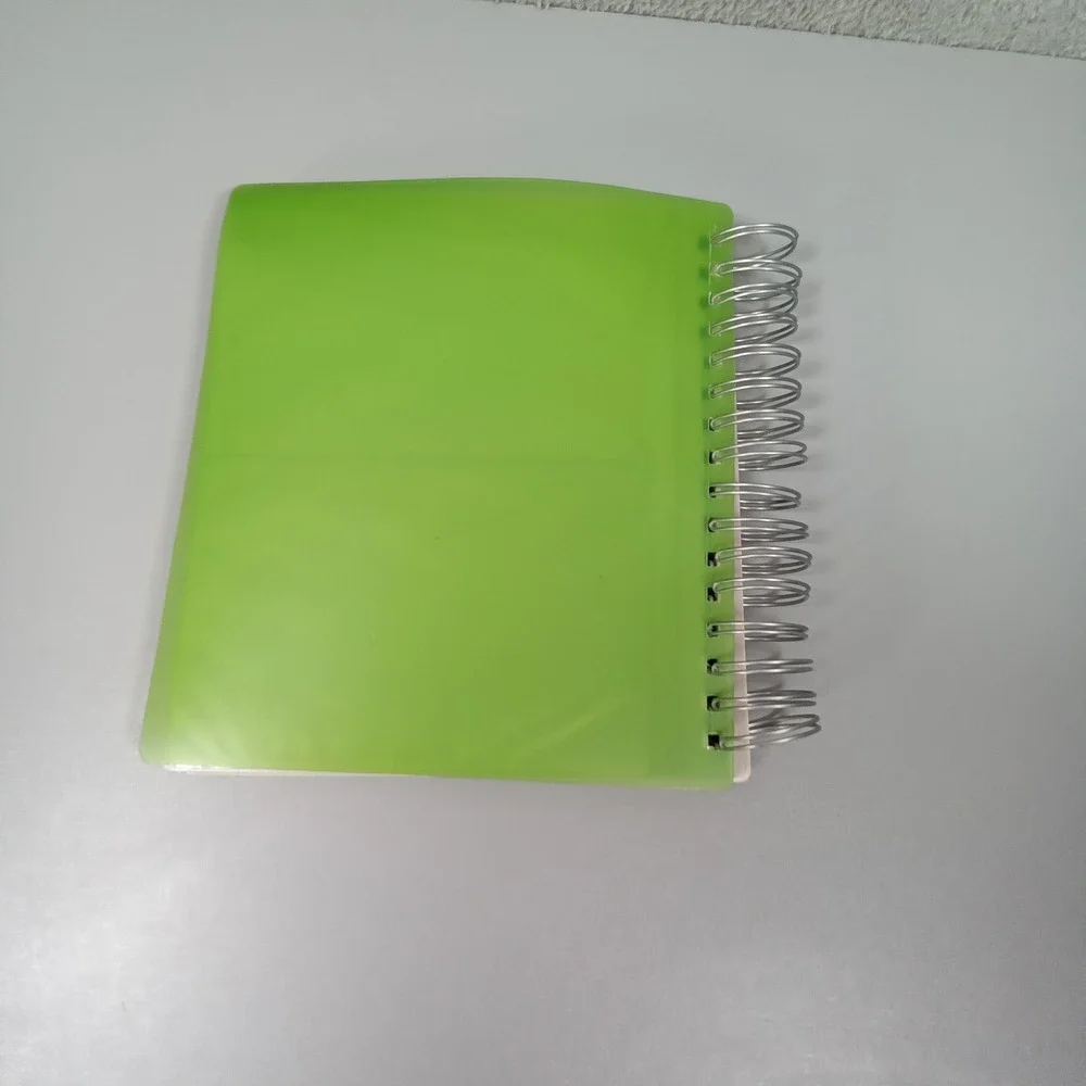 Lime Green Family Birdbath Spiral‎ Bound Photo Album Clear Sleeves Scrapbook